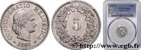 SWITZERLAND 5 Centimes (Rappen) SWITZERLAND Berne 1891 (16mm, 2,00g, 12h) -