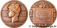 FRANCE Médaille, COMMERCE, Cinquantenaire de la chambre d CHAMBRES DE COMMERCE 1949 (49,5mm, 64,73g, 12h) -