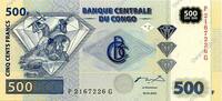 CONGO, DEMOCRATIC REPUBLIC 500 Francs CONGO, DEMOCRATIC REPUBLIC 500 Francs 2002 UNC -