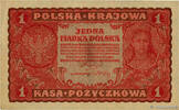 POLAND 1 Marka POLAND 1 Marka 1919 VF -