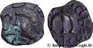 FRANCE Denier à l’E croiseté et aux pseudo-légendes, four POITOU - METALUS VICUS - MELLE (Deux-Sevres) Melle ? s.m. (10mm, 0,51g, 4h) -
