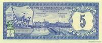 NETHERLANDS ANTILLES 5 Gulden NETHERLANDS ANTILLES 5 Gulden 1984 UNC -