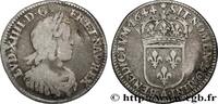 FRANCE Douzième d'écu, portrait à la mèche courte LOUIS XIV THE SUN KING Paris, Monnaie de Matignon 1644 (19,5mm, 2,15g, 6h) -