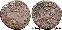 FRANCE Liard DOMBES - PRINCIPALITY OF DOMBES - HENRI DE MONTPENSIER Trévoux 1597 (17mm, 0,90g, 9h) -