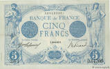 FRANCE 5 Francs BLEU FRANCE 5 Francs BLEU 1916 XF+ -