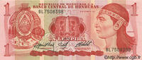HONDURAS 1 Lempira HONDURAS 1 Lempira 1984 UNC -