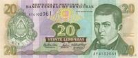 HONDURAS 20 Lempiras HONDURAS 20 Lempiras 2004 UNC -