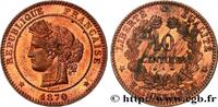 FRANCE 10 centimes Cérès III REPUBLIC Paris 1870 (30mm, 10,09g, 6h) -
