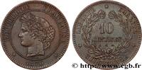 FRANCE 10 centimes Cérès III REPUBLIC Paris 1870 (30mm, 9,95g, 6h) -