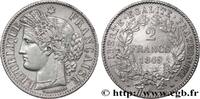 FRANCE 2 francs Cérès, IIe République II REPUBLIC Paris 1849 (27mm, 9,80g, 6h) -