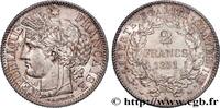 FRANCE 2 francs Cérès, IIe République II REPUBLIC Paris 1851 (27mm, 10,00g, 6h) -