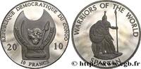 CONGO, DEMOCRATIC REPUBLIC 10 Francs Proof Guerriers du Monde : spartiate CONGO, DEMOCRATIC REPUBLIC 2010 (38mm, g, 12h) -