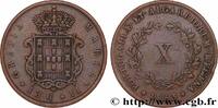 PORTUGAL - MARIA II 10 Réis PORTUGAL - MARIA II 1853 (32mm, 12,38g, 6h) -
