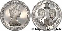 GUERNSEY 25 Pence Proof Mariage Prince Charles et Lady Dian GUERNSEY 1981 (39mm, 28,28g, 12h) -
