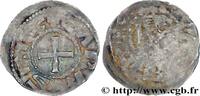 FRANCE Denier CHARLES THE BALD AND COINAGE IN HIS NAME Nevers c. 900 (22mm, 1,62g, 7h) -