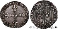 FRANCE Quart d'écu de Navarre NAVARRE-BEARN - HENRY III Saint-Palais 1587 (30mm, 9,34g, 8h) -