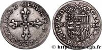 FRANCE Quart d'écu NAVARRE-BEARN - HENRY III Pau 1588 (29,5mm, 9,61g, 9h) -