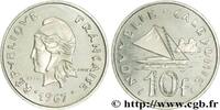 NEW CALEDONIA Essai de 10 Francs Marianne / voilier NEW CALEDONIA Paris 1967 (24mm, g, 6h) -