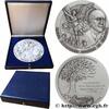 FRANCE Médaille, Ligue nationale contre le cancer CINQUIÈME RÉPUBLIQUE 2015 (110mm, 523,26g, 12h) -