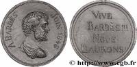 FRANCE Médaille, Armand Barbès DEUXIÈME RÉPUBLIQUE 184 (39,5mm, 33,69g, 6h) -