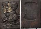 FRANCE Plaque, Souvenir des souverains belges BELGIQUE - ROYAUME DE BELGIQUE - ALBERT Ier 1916-1917 (163mm, 543,89g, 12h) -