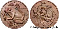FRANCE Médaille animalière - La rainette, n°38 ANIMAUX Monnaie de Paris 1974 (73mm, 201,98g, 12h) -
