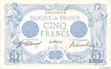 FRANCE 5 Francs BLEU FRANCE 5 Francs BLEU 1915 XF -