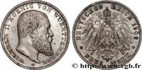 GERMANY - KINGDOM OF WURTTEMBERG - WILLIAM II 3 Mark GERMANY - KINGDOM OF WURTTEMBERG - WILLIAM II Stuttgart 1909 (33mm, 16,68g, 12h) -