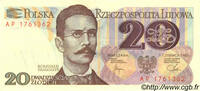 POLAND 20 Zlotych POLAND 20 Zlotych 1982 UNC -