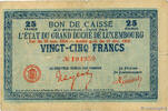 LUXEMBOURG 25 Francs LUXEMBOURG 25 Francs 1919 F -