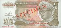 ZAIRE 1 Nouveau Likuta Spécimen ZAIRE 1 Nouveau Likuta Spécimen 1993 UNC- -