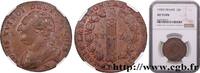 FRANCE 12 deniers dit au faisceau, type FRANCOIS LOUIS XVI Lyon 1792 (29,5mm, g, 6h) -