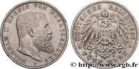 GERMANY - KINGDOM OF WÜRTTEMBERG - WILLIAM II 5 Mark GERMANY - KINGDOM OF WÜRTTEMBERG - WILLIAM II Stuttgart 1907 (38mm, 27,77g, h) -