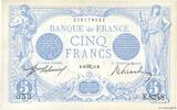 FRANCE 5 Francs BLEU FRANCE 5 Francs BLEU 1915 AU- -
