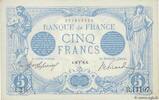 FRANCE 5 Francs BLEU FRANCE 5 Francs BLEU 1916 XF -