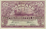 DENMARK 50 Kroner DENMARK 50 Kroner 1944 AU -
