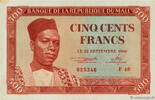 MALI 500 Francs MALI 500 Francs 1960 UNC- -