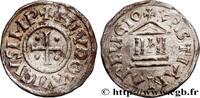 FRANCE Denier à la légende chrétienne LOUIS THE PIOUS Atelier indéterminé s.m. (21mm, 1,73g, 11h) -