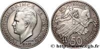 MONACO - PRINCIPALITY OF MONACO - RAINIER III Essai de 50 Francs argent MONACO - PRINCIPALITY OF MONACO - RAINIER III Paris 1950 (27mm, 10g, 6h) -