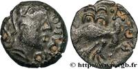 FRANCE Bronze GIAMILOS / SIINV à l’oiseau SENONES (Area of Sens) c. avant 52 AC. (16mm, 3g, 3h) -