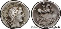 THE REPUBLIC (280 BC to 27 BC) Denier CREPUSIA Rome 82 AC. (17mm, 3,87g, 6h) -