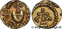 FRANCE Triens à la tête de face, groupe VII, fourré CHALON-SUR-SAÔNE (CABILONNUM) - Saône-et-Loire Chalon-sur-Saône (71) s.m. (10,5mm, 0,93g, 12h) -