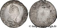 FRANCE Teston NAVARRE-BEARN - JEANNE D'ALBRET / JOAN OF ALBRET Pau 1567 (28mm, 9,59g, 6h) -
