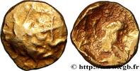 FRANCE Quart de statère d’or au droit oblitéré NAMNETES (Area of Nantes) Nantes (44) Ier siècle avant J.-C. (11mm, 1,84g, 4h) -