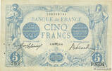 FRANCE 5 Francs BLEU FRANCE 5 Francs BLEU 1915 VF -