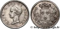 FRANCE 1/2 franc, buste juvénile HENRY V COUNT OF CHAMBORD 1833 (18mm, 2,61g, 6h) -