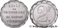 MILITARY JETONS, TOKENS AND COINS 2 Francs - Dépôt des prisonniers de guerre MILITARY JETONS, TOKENS AND COINS Etampes n.d. (23mm, 1,79g, 12h) -