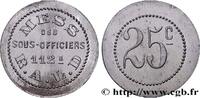 MILITARY JETONS, TOKENS AND COINS 25 Centimes - Mess des Sous-Officiers (112e) MILITARY JETONS, TOKENS AND COINS Angoulême n.d. (26,5mm, 1,36g, 6h) -
