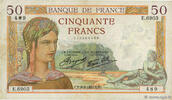 FRANCE 50 Francs CÉRÈS modifié FRANCE 50 Francs CÉRÈS modifié 1937 F+ -