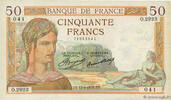 FRANCE 50 Francs CÉRÈS FRANCE 50 Francs CÉRÈS 1935 VF -